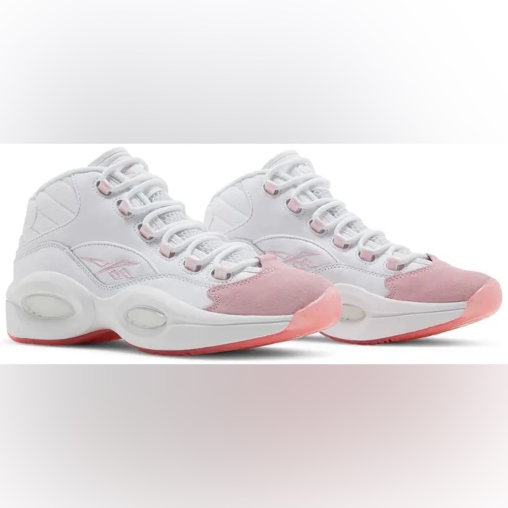 NWT REEBOK QUESTION MID PINK TOE SZ 40 EUR 7.5USM 9USW